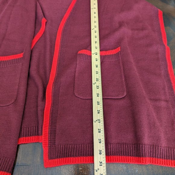 Ann Taylor Tipped Pocket Open Poncho - Picture 3 of 9